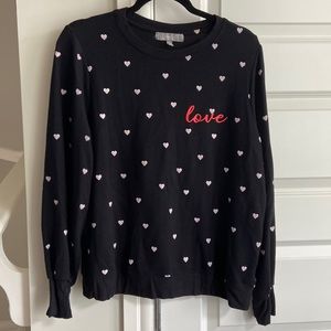 Love crewneck sweater